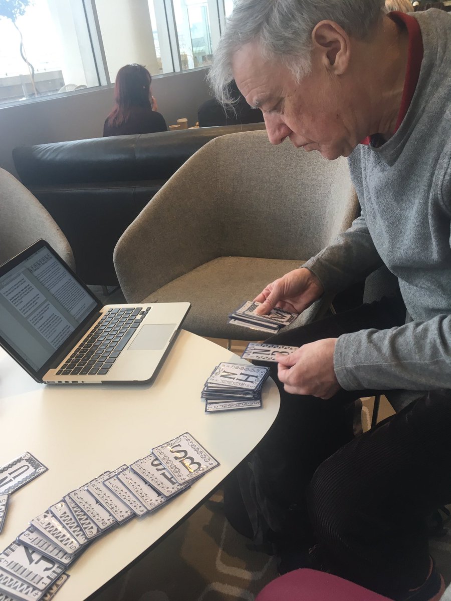 stuffByBez's tweet photo. Steve Brockbank helping me improve the #WibbellPlusPlus rule cards at @playtestuk. I could probably spend another year worrying about it. https://t.co/3nebVfoKxX