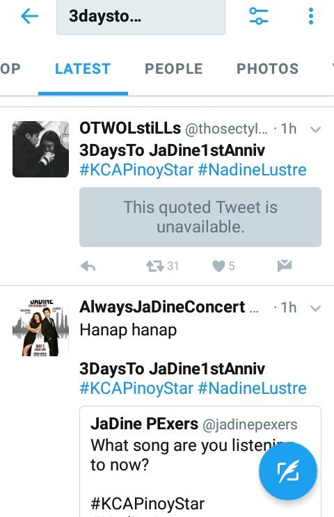 JaDineUpDated's tweet photo. @WeLoveJaDine Guys Stop Niyo na yan Focus Sa Official TagLine!

3DaysTo JaDine1stAnniv
#KCAPinoyStar #NadineLustre https://t.co/Tp5AQbU4Wl