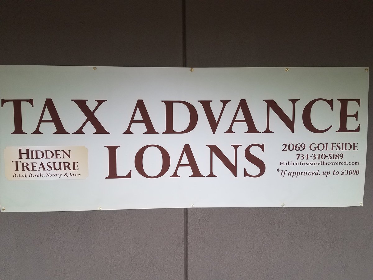 HiddenLLC's tweet image. We offer up to $3,000 tax advance loans for those who qualify 734-340-5189
