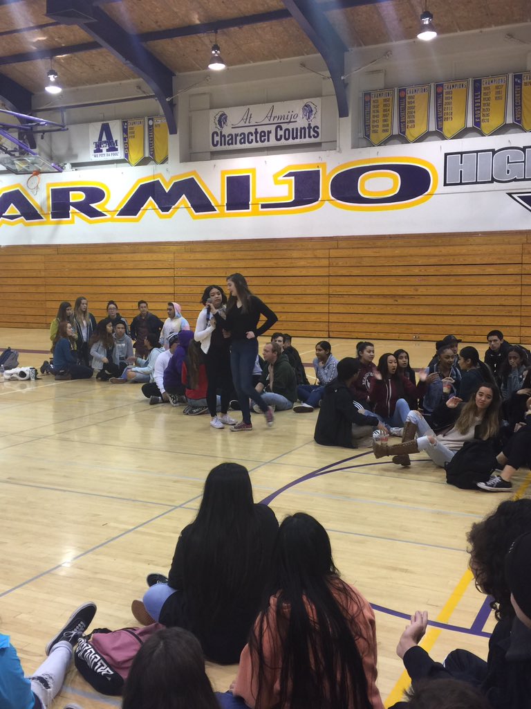 Armijo_ASB's tweet photo. Armijo leadership had a riff-off during 0 period. The singing was average at best but the competition was solid! #seniorgroups https://t.co/OArO6brdyu