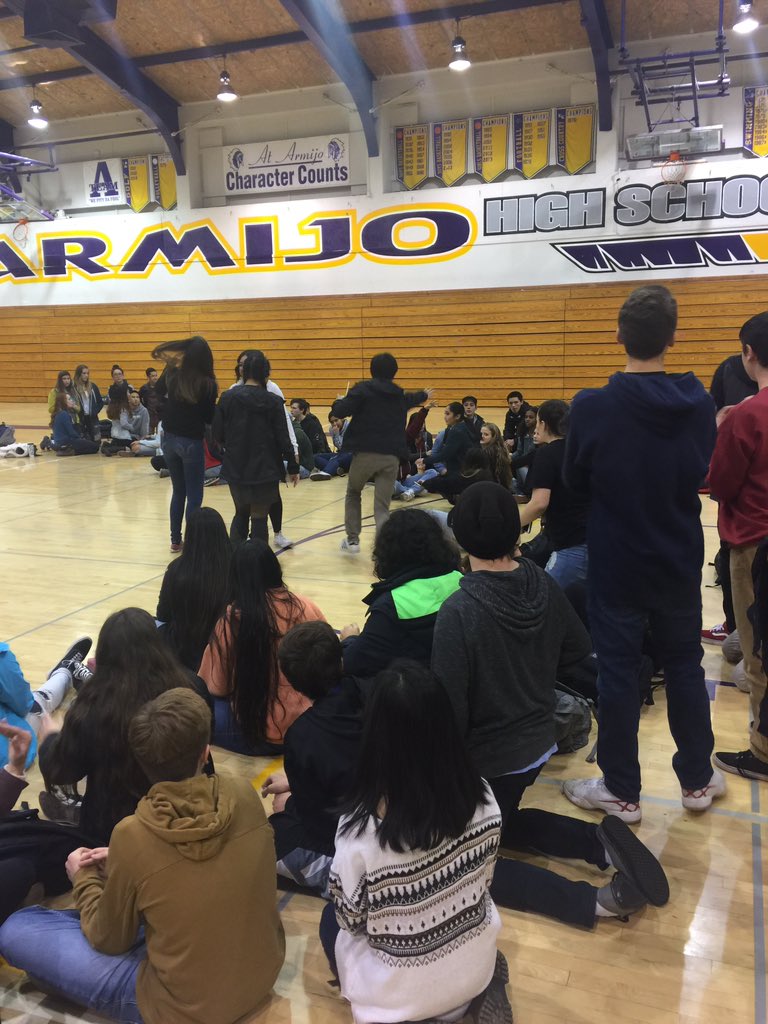 Armijo_ASB's tweet photo. Armijo leadership had a riff-off during 0 period. The singing was average at best but the competition was solid! #seniorgroups https://t.co/OArO6brdyu