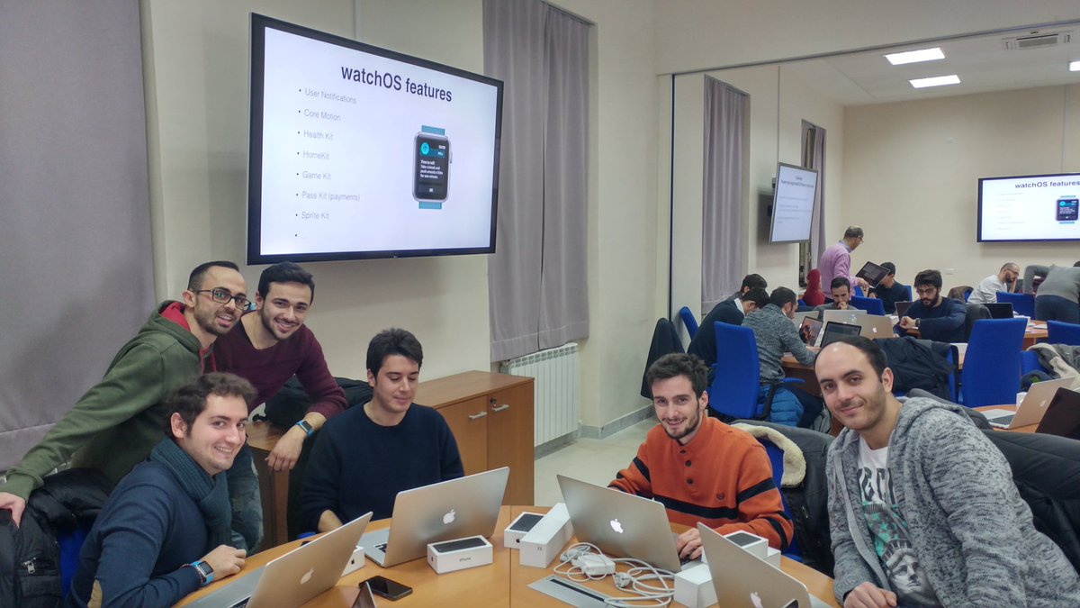 MicheleDiCapua's tweet photo. Advanced course on watchOS at #iOSFoundation. Great start. Welcome back guys. https://t.co/wn8HRSORwV