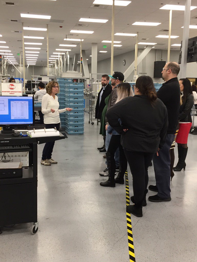 VSPOne & its 450 employees proud to host visit by Board of Optometry team - producing 5500 eyewear Rxs a day!