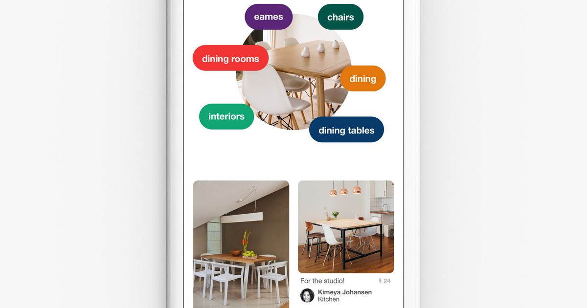 engadget's tweet photo. Pinterest uses AI and your camera to recommend pins https://t.co/2f0K2TZ5mT https://t.co/Tq6uW7ZsGg