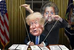 RealDonalTrauma's tweet photo. Don't believe CNN Fake News. #PresidentBannon is not in charge. I make all the decisions, he says. SNL is so bad, Rosie does bad Spicer. https://t.co/50cvXpTAxJ