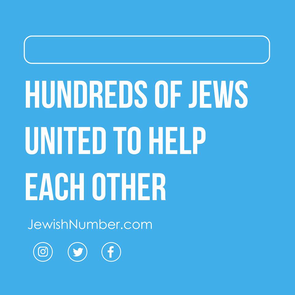 TheJewishNumber's tweet photo. Hundreds of Jews United to Help each other! 
https://t.co/fT8t7csZ2p https://t.co/LWJUfSqxyb