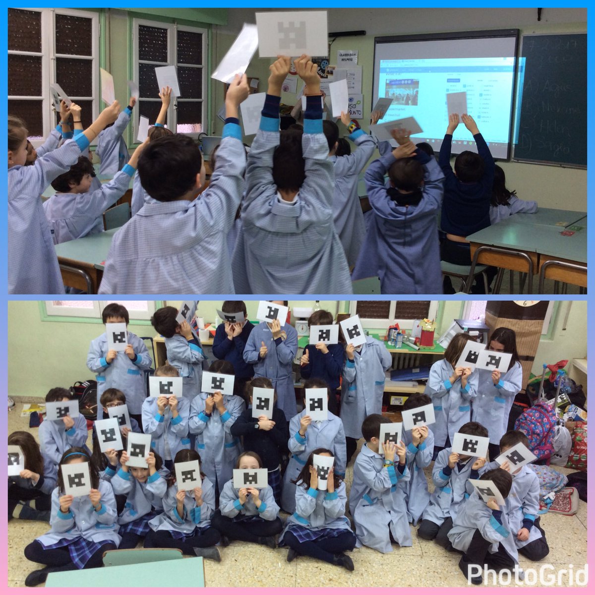 VedrunaPamplona's tweet image. Using @plickers to increase student motivation in class. #2ndgrade #learningwhilehavingfun