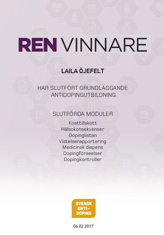 LLOjefelt's tweet photo. Så ska det vara! #dopingfri #renvinnare https://t.co/rWmSxqyg2V