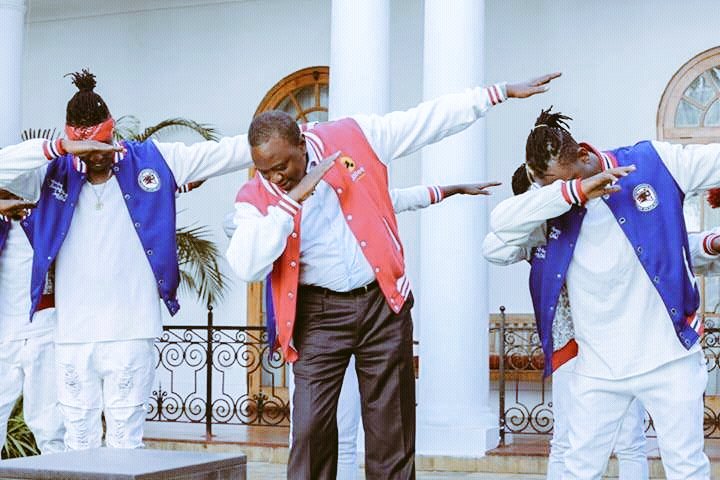 WanjohiKE's tweet photo. Having accomplished:
1. Laptops
2. 5 sports stadia
3. 1m acre irrigation scheme
4. Zero corruption
5. 1m jobs
Now, let's DAB! #DabOfShame. https://t.co/Nz0Fi86dfv