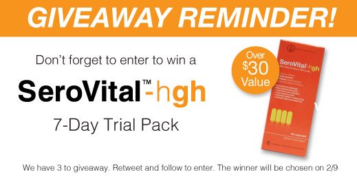ArivaSkinCare's tweet photo. Don’t forget! Still time to win a SeroVital 7-Day Trial Pack! https://t.co/9qPZCx4IOd https://t.co/Y00iekbTus