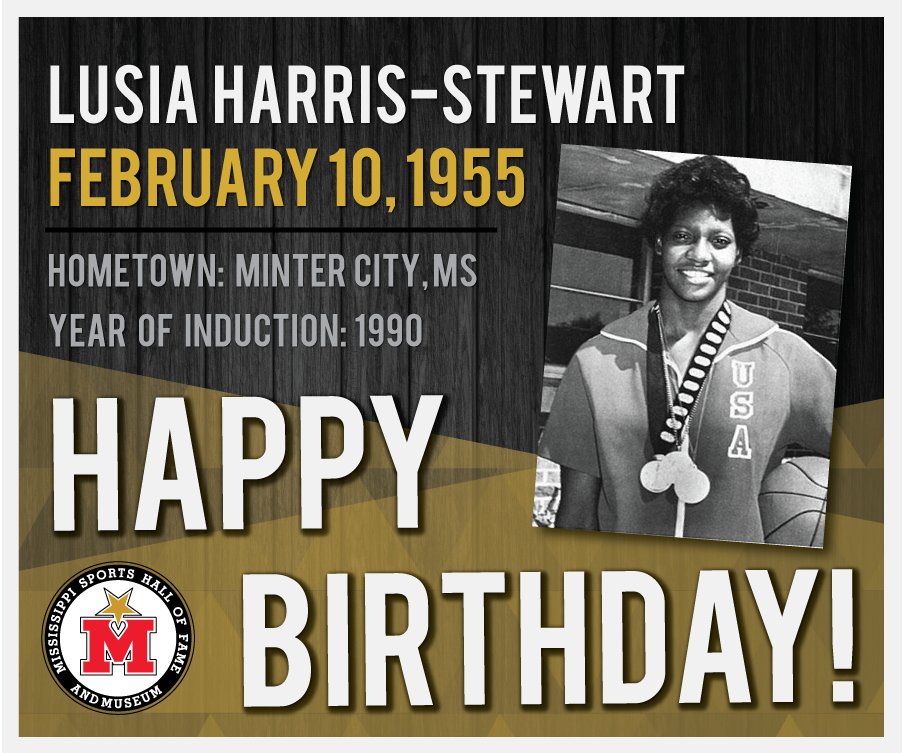 Happy Birthday, Lusia Harris-Stewart! Learn more:  