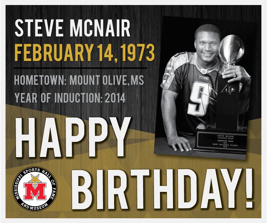 Happy Birthday, Steve McNair! Learn more:   
