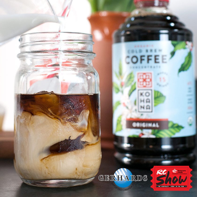 GerhardsCanada's tweet photo. Your foodservice SHELF STABLE #ColdBrew coffee solution! #SQF3 #nonGMO #organic @RCShowCanada B#1813 @KohanaCoffee https://t.co/D0cuthG61R https://t.co/EelMqgQFtc