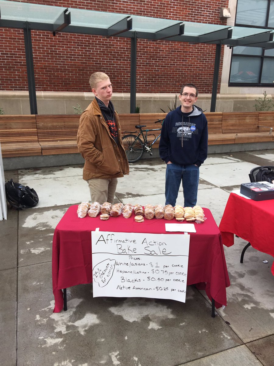 turningpointosu's tweet photo. Come buy a cookie and talk about how racist Affirmative Action is! https://t.co/L0d9uoLYPg