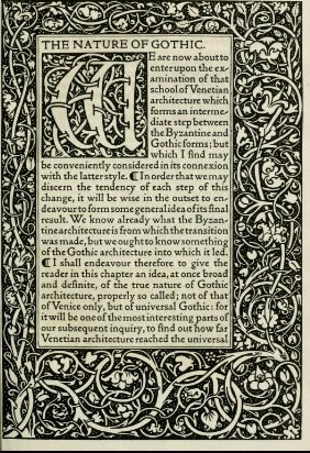Morris called Ruskin's (born #OTD ) work "one of the very few necessary and inevitable utterances of the century." archive.org/details/nature…