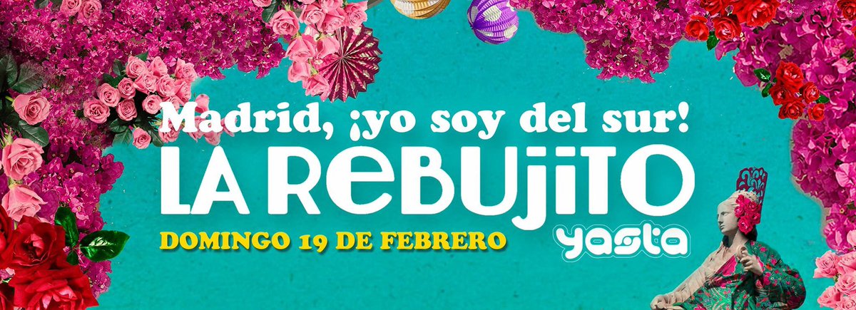 #Madrid, ¡yo soy del sur!
¡¡¡La Rebujito vuelve el DOMINGO 19 DE FEBRERO a <a href="/Yastaclub/">Patricia Iglesias</a> (C/ Valverde 10)!!!
