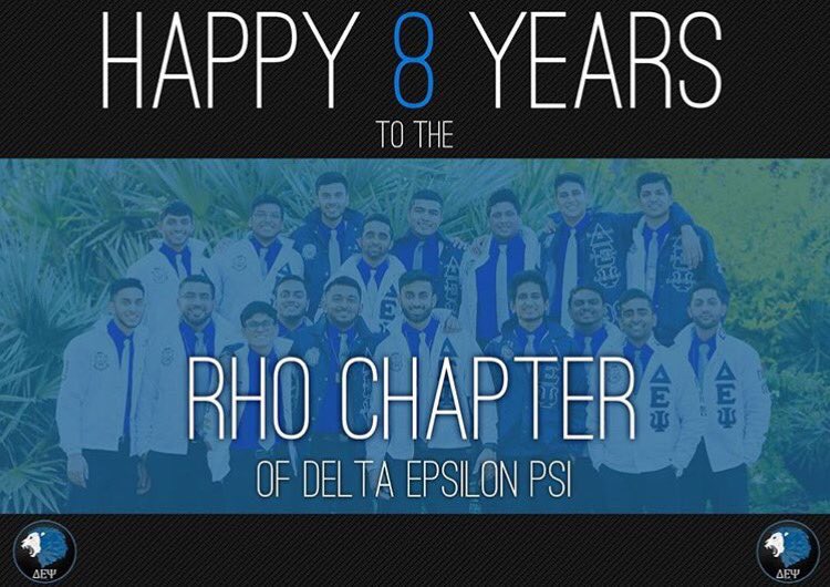 DEPsiNational's tweet image. Happy 8 years to the brothers of Rho Chapter! #DEPsi #RhoChapter #Gators @DEPsi_Rho