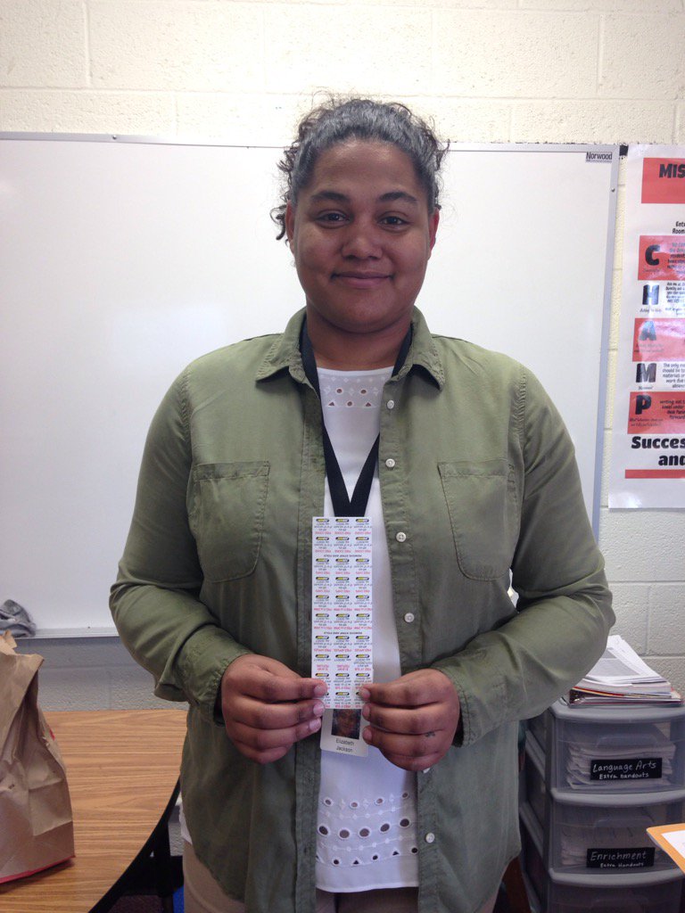 CurtisFalcons's tweet photo. Congrats to Ms. Jackson for being named Teacher in the Month for 8th grade! #wpsproud https://t.co/mgpnY9XhFv