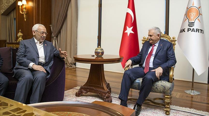 #BaşbakanYıldırım, #Tunus'taki Nahda Hareketi lideri Gannuşi'yi kabul etti aane.ws/Ae4