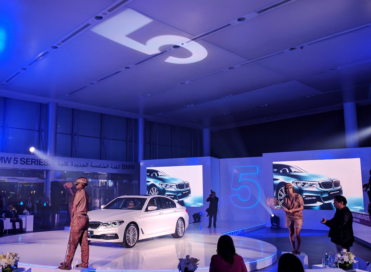 80sChiyuld's tweet photo. Launch of the new @BMW 5 series G30 in #Doha #qatar this evening #bmw https://t.co/RyCJh2cjta