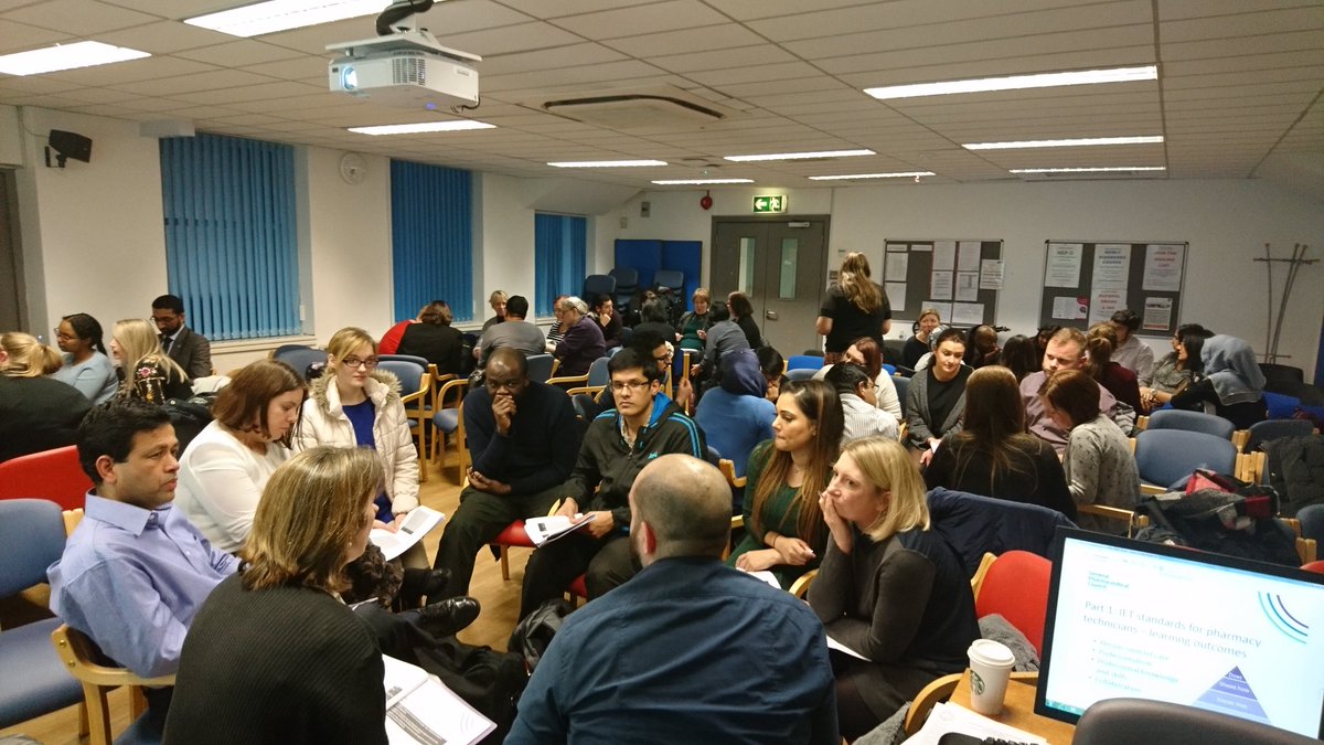 PamBahia1's tweet photo. .@TheGPhC Cons IET standards for #PharmTechs workshop is well underway
#DiscussionsandDebates
#APTUKLND #PTechEd https://t.co/onhX2aa8En