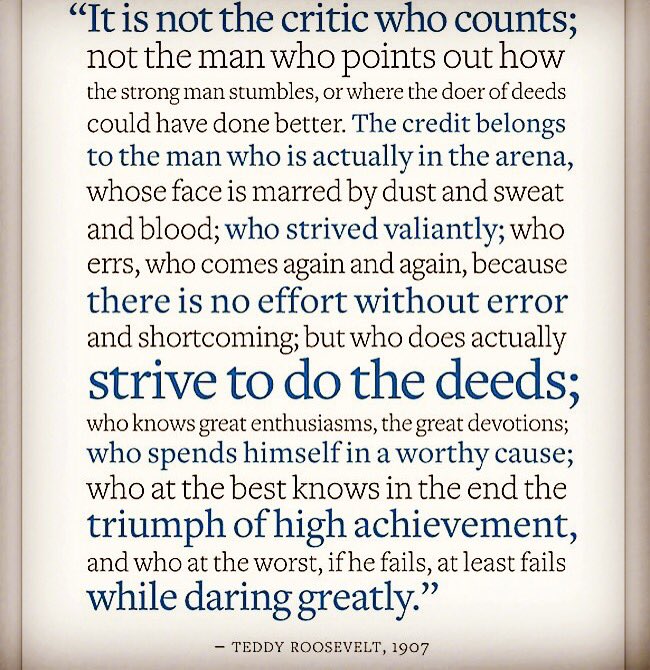 ClickUrHeelsRE's tweet image. "If you're not in the arena also getting your ass kicked, I'm not interested in your feedback" ~ Brene Brown 
#daringgreatly #brenebrown