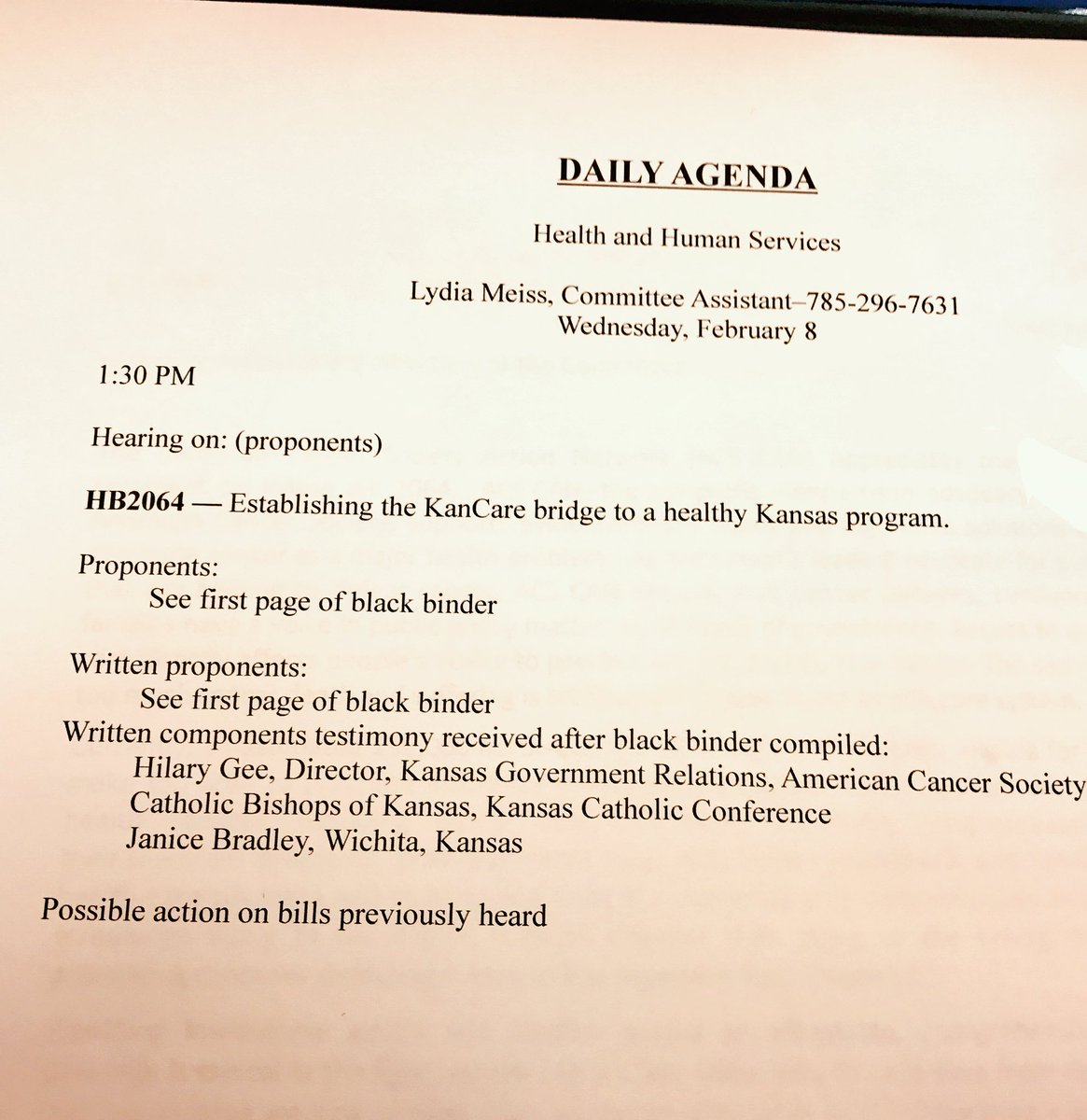 If you want to listen to the hearing on #ksleg #KanCare expansion, here is the link sg001-harmony.sliq.net/00287/Harmony/…