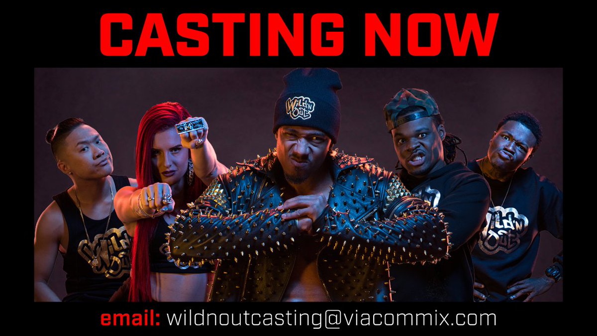 WildNOut's tweet photo. Do you have the rapping &amp; comedy chops to join the #WildNOut crew? Send social links &amp; video submissions to wildnoutcasting@viacommix.com! https://t.co/ysmAXisZiR