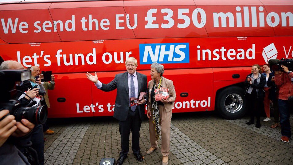 LilianGreenwood's tweet photo. Remember when the Leave campaign promised £350million a week for the NHS? They just voted against @ChukaUmunna's amendment to make it happen https://t.co/mLuqch4Mwi