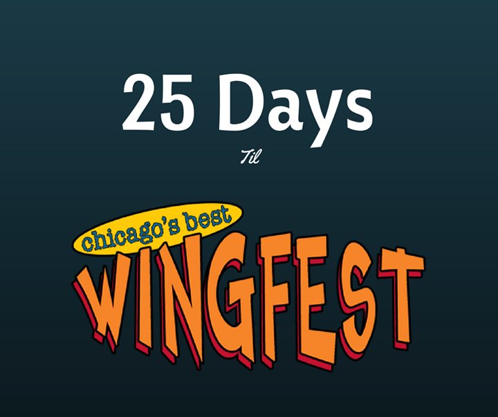 25 days til Chicago WingFest! 🍗🍻

Tickets: ift.tt/2kIIsZr ift.tt/2ksIW7h