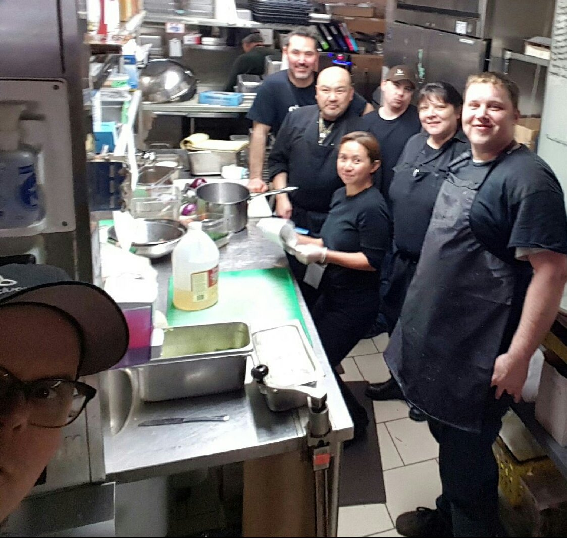 potluckcafe's tweet photo. Lunch for today's 2017 BC Summit on #SocInn proudly and gratefully brought to you by our smiley crew of #impact4BC champs https://t.co/CFLwJw7cCl