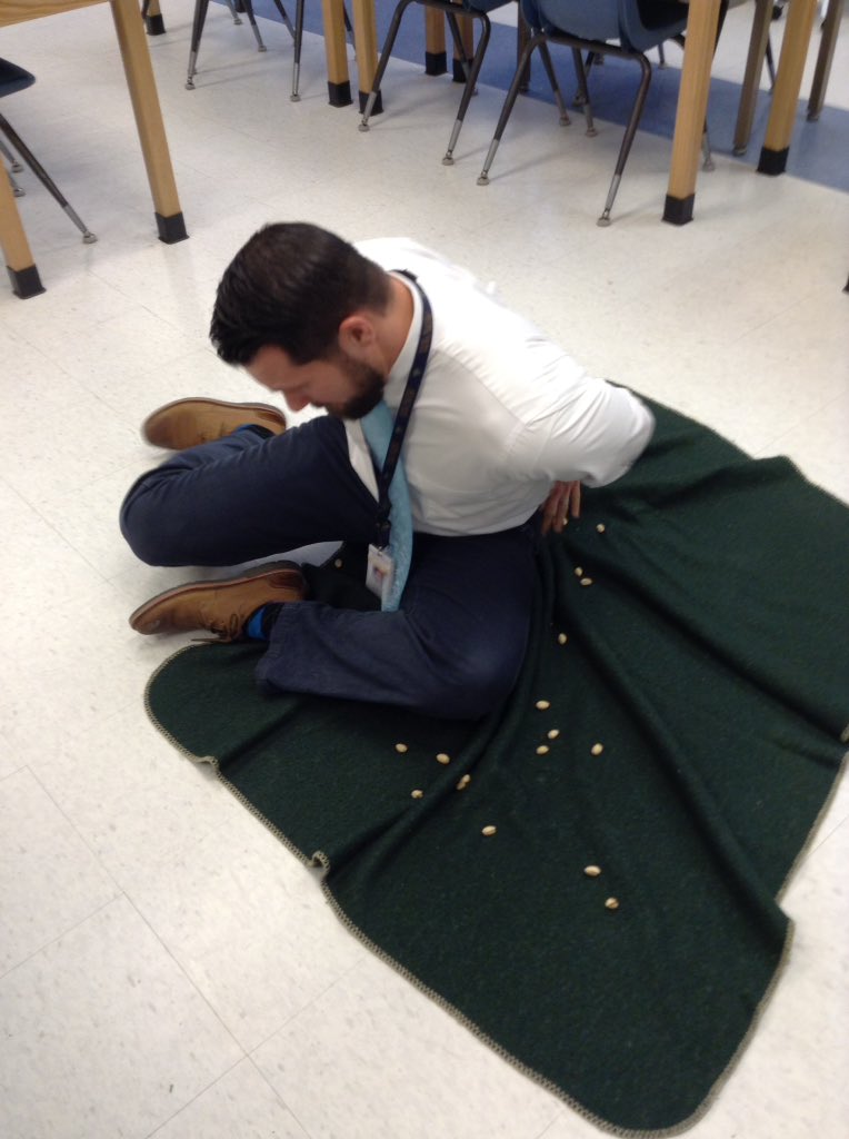 Studying the effect of mutations on survival- eat pistachios or go hungry! Long fingernails, limited vision, &amp; bad knees. #naturalselection
