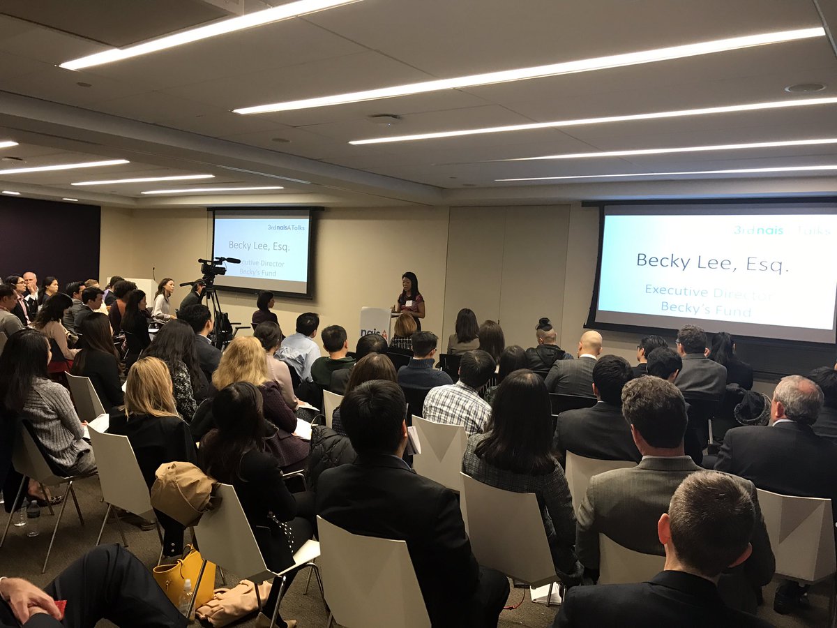 naisA_Global's tweet photo. "Knowing that domestic violence is still such a large issue, I could not sit still" @BeckysFund Executive Director Becky Lee #naisATalks https://t.co/x25UsPpRnt