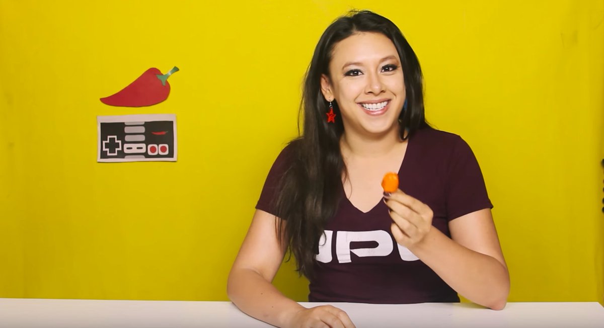 kimscorcher's tweet photo. Sad, heartfelt goodbye to @HotPepperGaming. Not barfing on your show is one of my greatest professional achievements. Thank you!! 🌶❤️🌶❤️🌶❤️ https://t.co/vdZHtT8ViZ