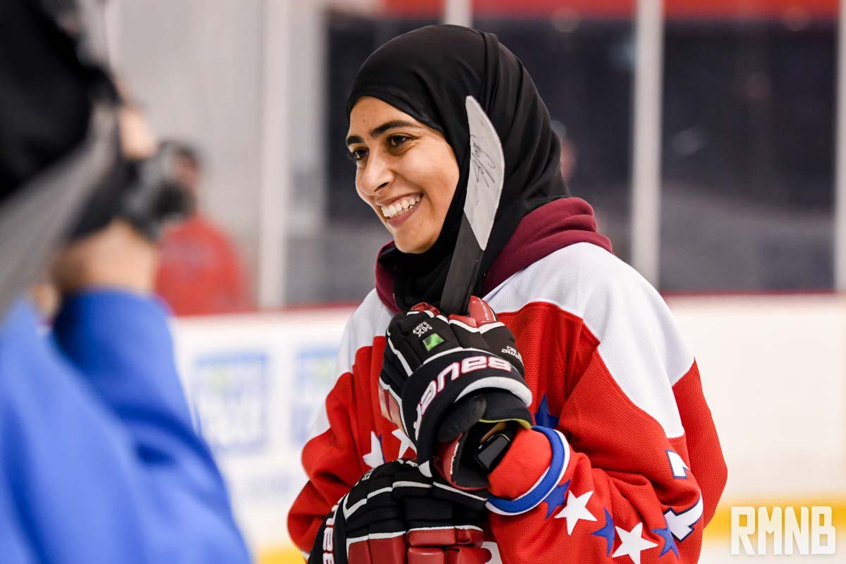 rmnb's tweet photo. Photos: UAE hockey player @FatimaAl_Ali practices with Capitals, calls it "best thing" to ever happen in her life https://t.co/hFHsc1kaT4 https://t.co/6l6RDdzn8U