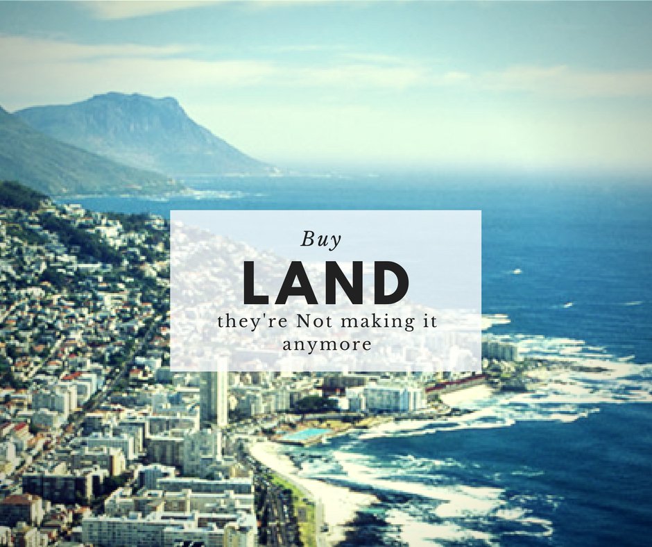 Promised_LLC's tweet image. Buy Land they're not making it anymore.
#InvestToSuccess