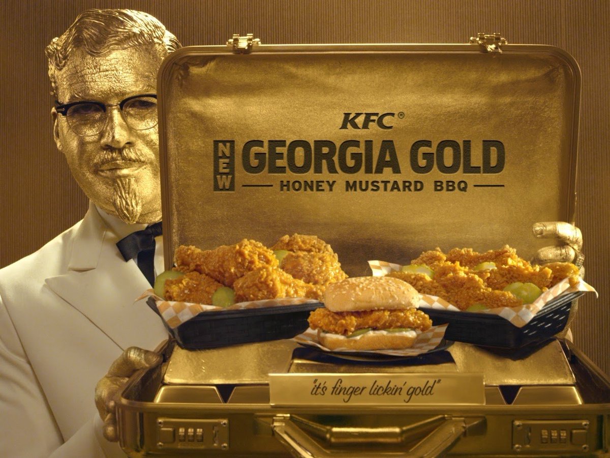 PriceyMania's tweet photo. @KFC_UKI #KFC you definitely need this in the UK. 
              GEORGIA GOLD 
        -HONEY MUSTARD BBQ- https://t.co/LCVpuvzMkV