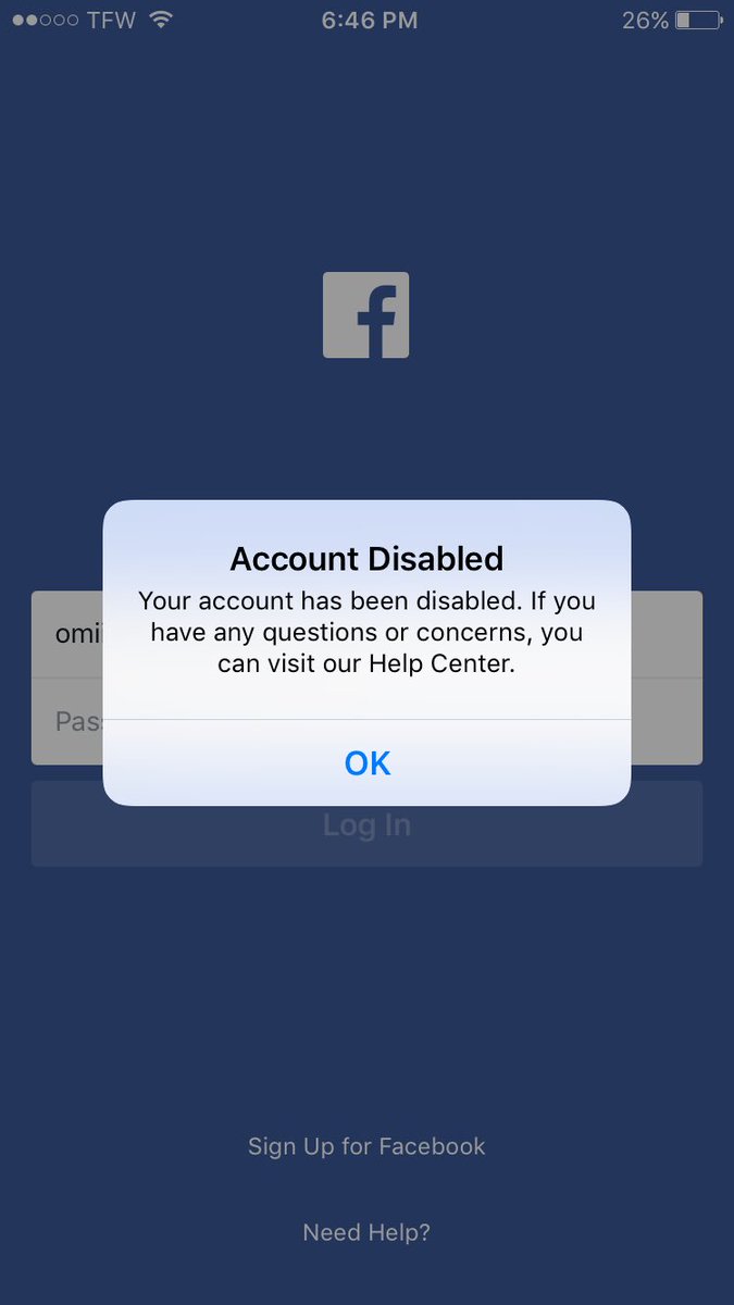 HeidixHorrible's tweet photo. @facebook why have you disabled my account?! I haven't violated your terms! I have submitted an appeal. When can I have my account back???? https://t.co/NuXeEkH9ap