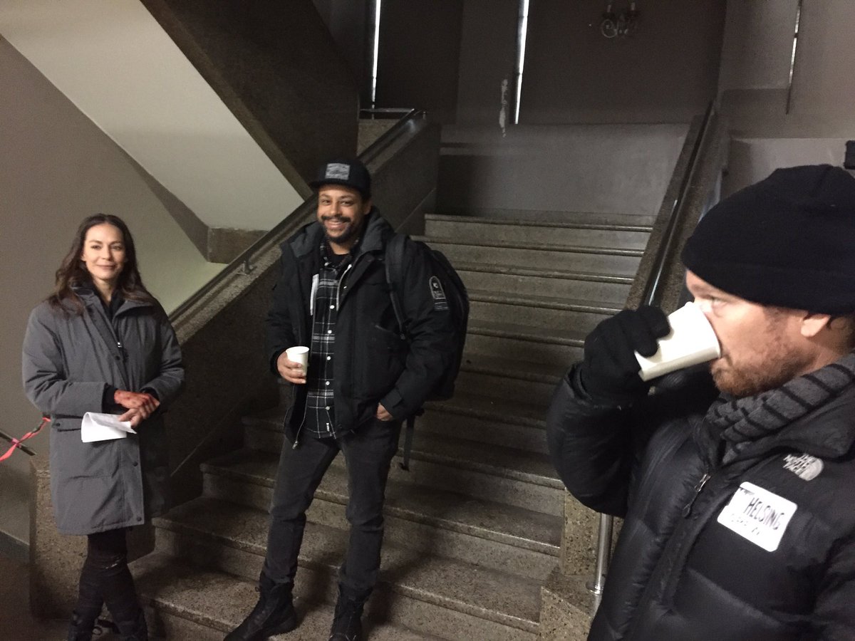 You know all the bad-ass fights we love to do? Meet the people behind the magic, <a href="/whatsupkimani/">Kimani Ray Smith</a> <a href="/HollyRaczynski/">Holly</a>. <a href="/ScarfeJonathan/">Jonathan Scarfe</a> photobomb!