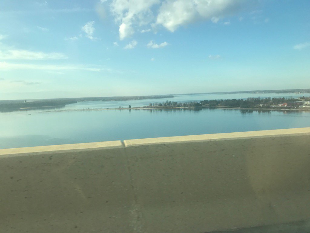 Pres_Jordan's tweet photo. Just crossing the Gov TJ bridge returning to SoMD after an excellent afternoon Senate hearing in Annapolis. https://t.co/IlSogiOJ1H