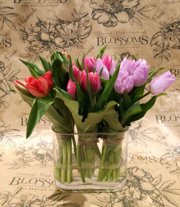 Roses aren't your thing? Don't worry! Try our Tulip Bouquet! Fresh Tulips bundled and arranged in wide mouthed vase. Starts at $85!