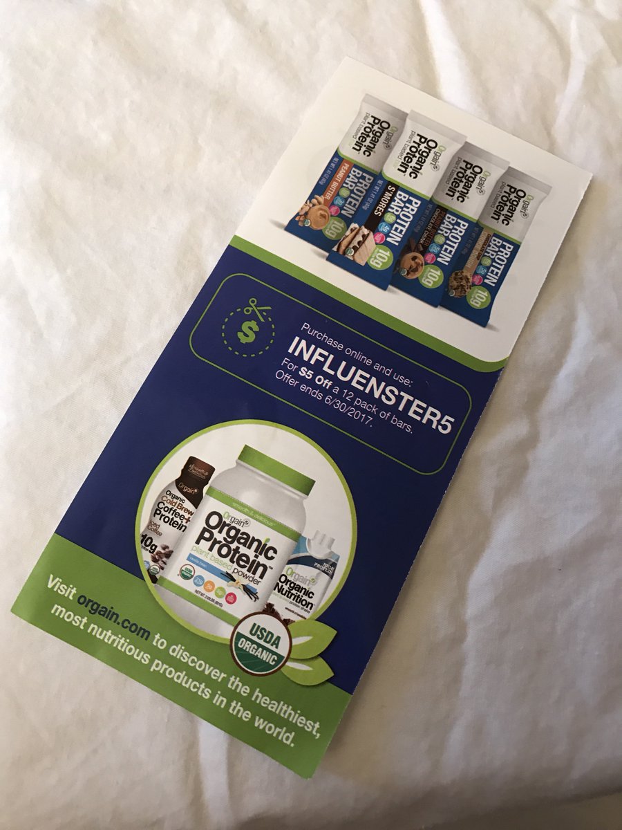 Dediikodular's tweet photo. Get $5 off 12-pack of Orgain Protein Bars code: INFLUENSTER5 #orgainproteinbars #contest @influenster @drinkorgain https://t.co/BB8hMVhtr7