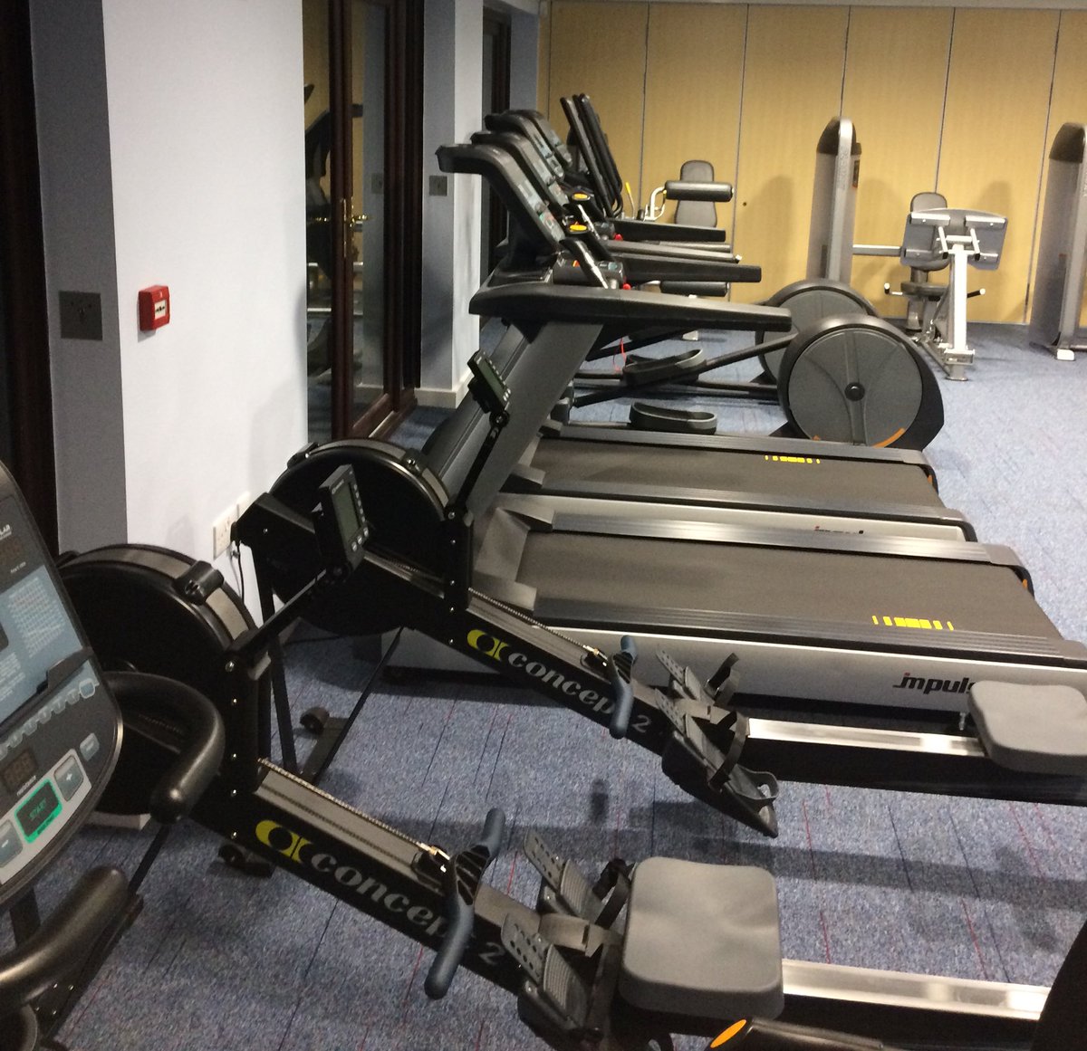 mal_boyd's tweet photo. Steady 21km tonight on the bike - rather quiet at the gym to start so had a nice chilled read and pedal #trainingagain #100milesfordad https://t.co/7amI3w0iow