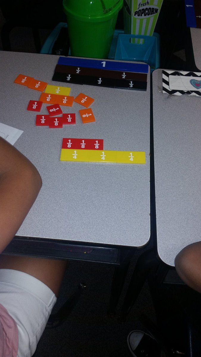 tabithamherrera's tweet image. Partner work on comparing fractions. #sesconnects #funfractions