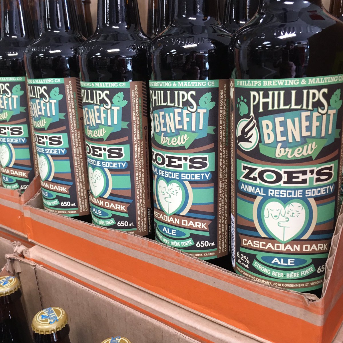 SherbrookeLiq's tweet image. This year's Benefit Brew is here, and we're super excited to help support such a great cause through Zoe's Animal Rescue! #yeg #benefitbrew