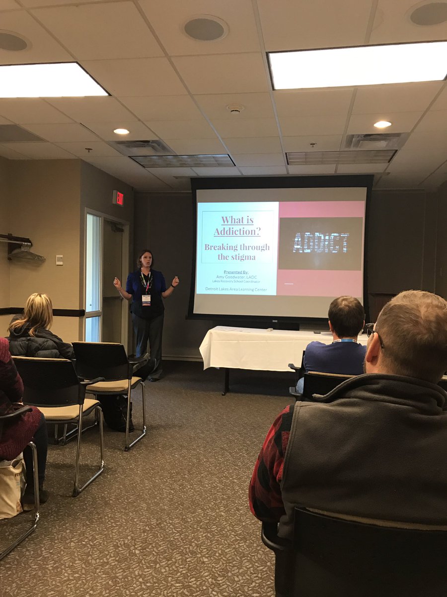 bbaxtech's tweet photo. What is addiction? @DLPublicSchools ALC Drug & Alcohol counselor Amy Goodwater is about to tell us at the #MAAP2017 conference #sailsup https://t.co/aYe2pyX6Z9