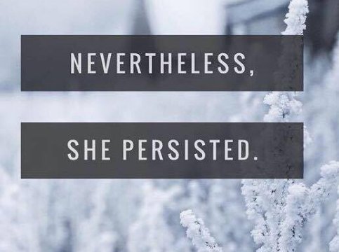 We have a cause to rally behind. We will not be silenced. We will persist. RETWEET if you're proud to persist!#wednesdaywisdom #ShePersisted