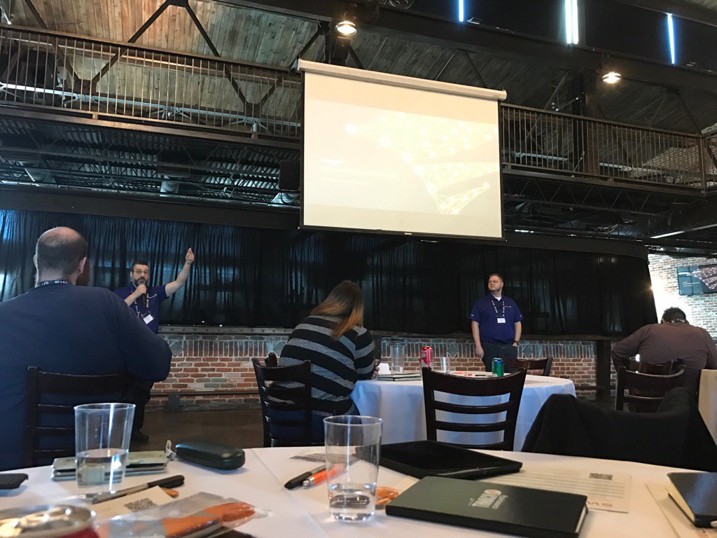 greenemj50's tweet photo. Better together...not these two, but Solarwinds Orion Suite. @Thwack #SWUG #Denver https://t.co/KD8gTtenbf