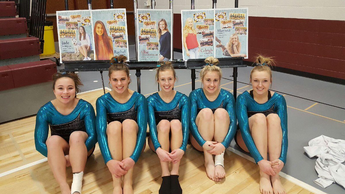 GFallsGymnasts's tweet photo. SENIOR NIGHT! Come support the girls on their last Wednesday Home Meet @ 6! https://t.co/DxsVYULXRX