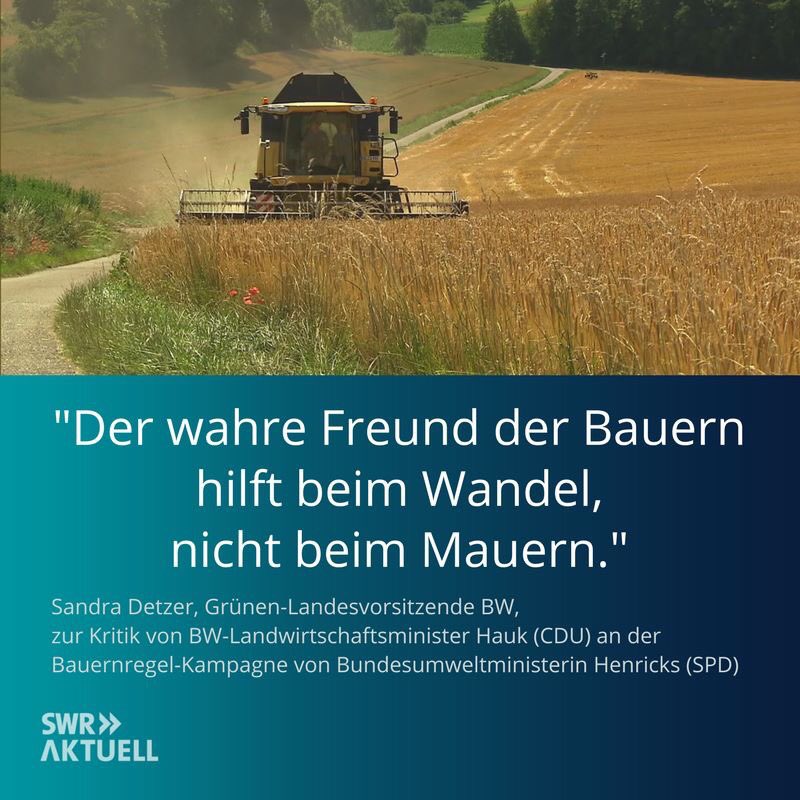 detzer_sandra's tweet photo. Für eine ökologische Landwirtschaft, von der Bauern leben können und die Umwelt und Tierwohl achtet. #gruenebw https://t.co/tH3zkPLdiy